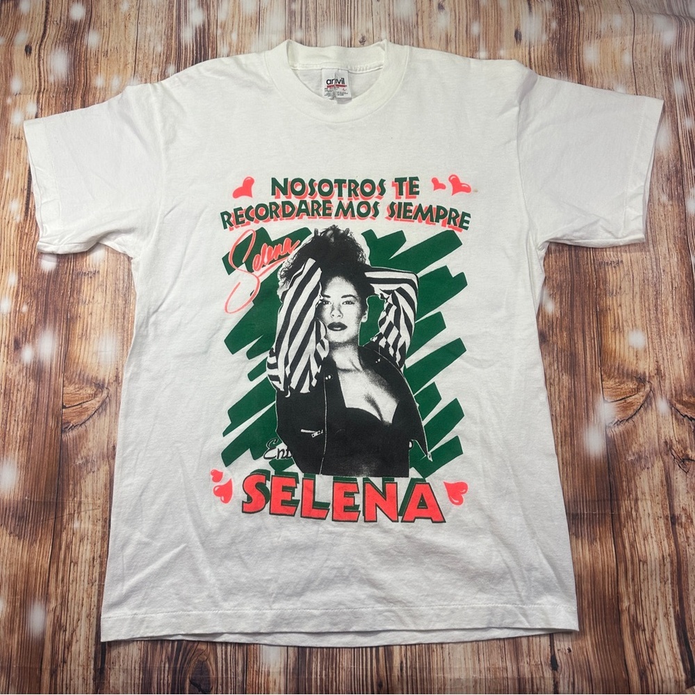 Vintage Selena Quintanilla Nosotros Te Recordaremos Siempre T-shirt Size Large